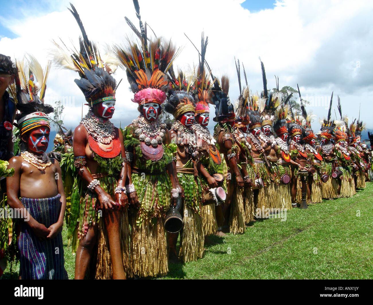 women at the Highland festival, Papua New Guinea Stock Photo