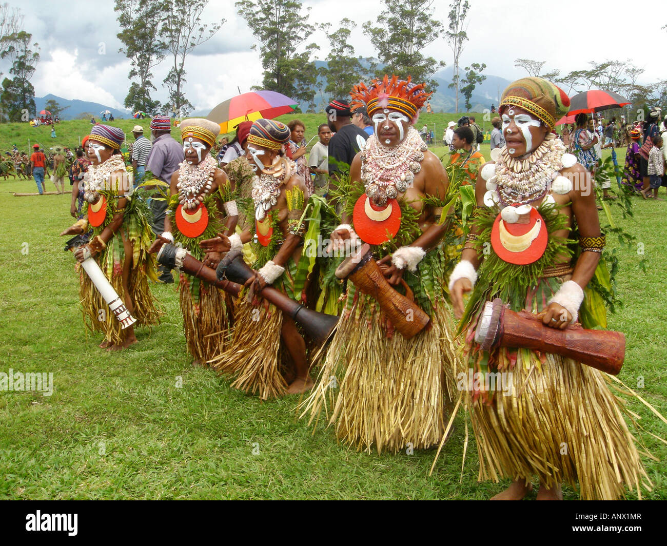 women at the Highland festival, Papua New Guinea Stock Photo