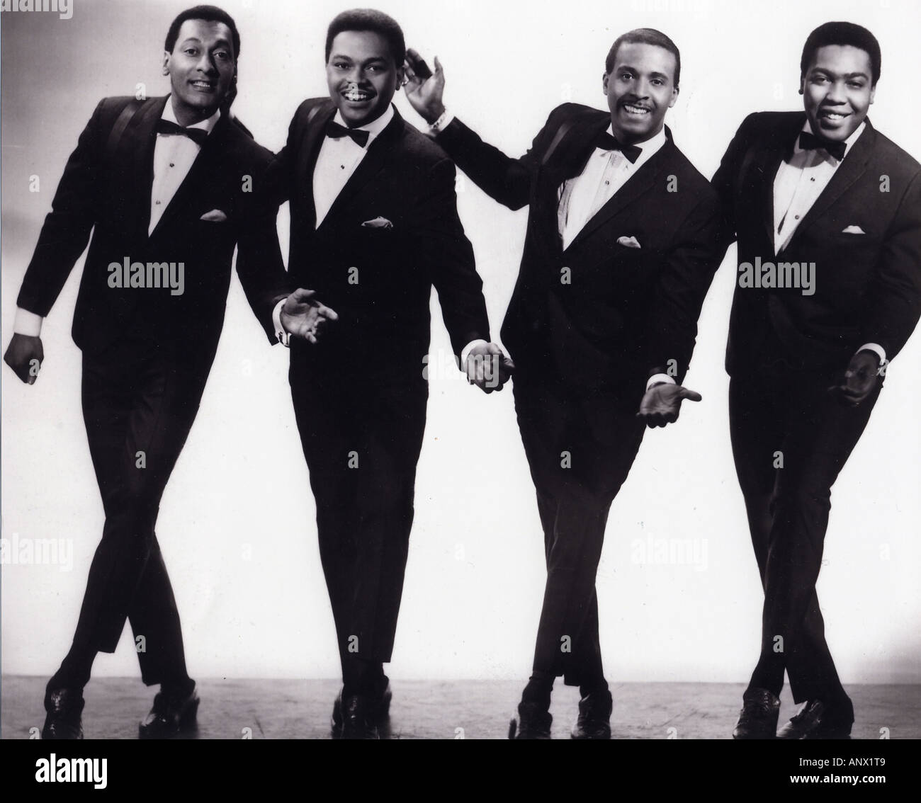 FOUR TOPS US vocal group about 1965. From left:  Abdul 'Duke' Fakir, Renaldo 'Obie' Benson, Levi Stubbs, Lawrence Peyton, Stock Photo