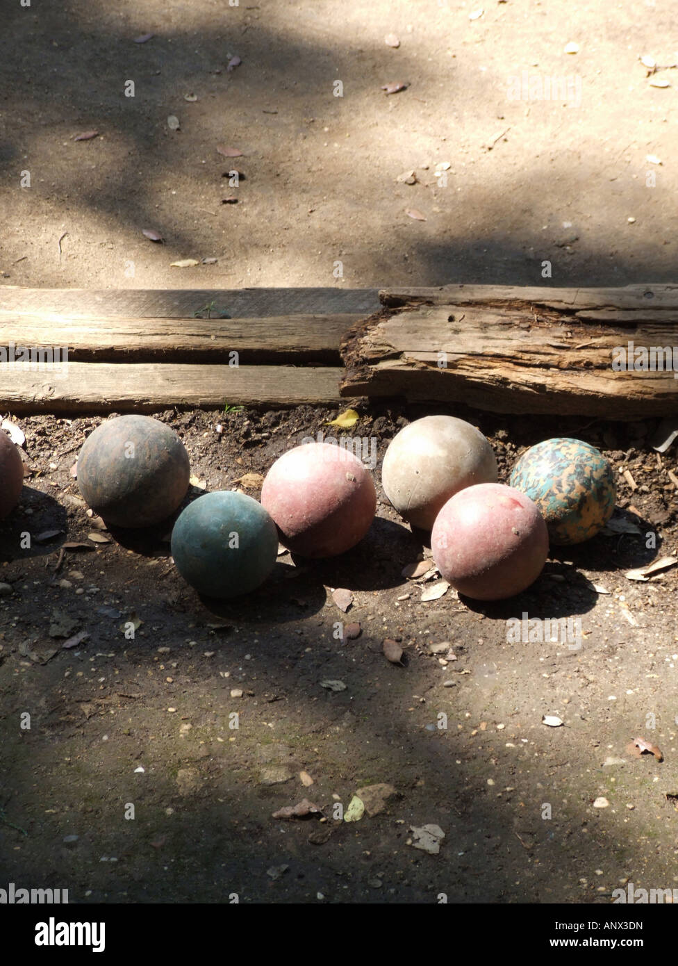 italian bocce game play area in rome italy Stock Photo Alamy