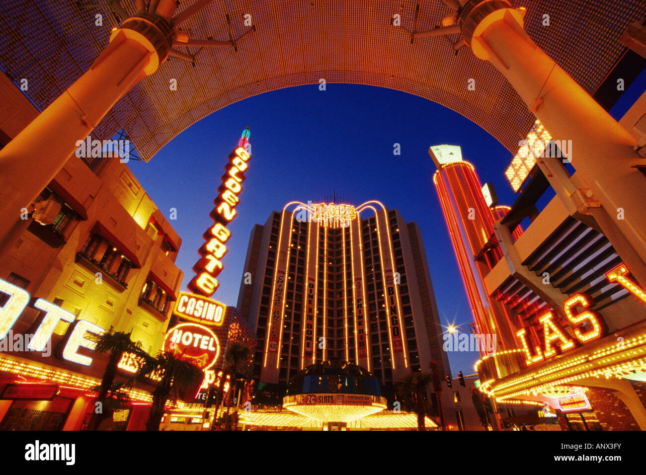 Plaza Hotel downtown, USA, Las Vegas Stock Photo - Alamy