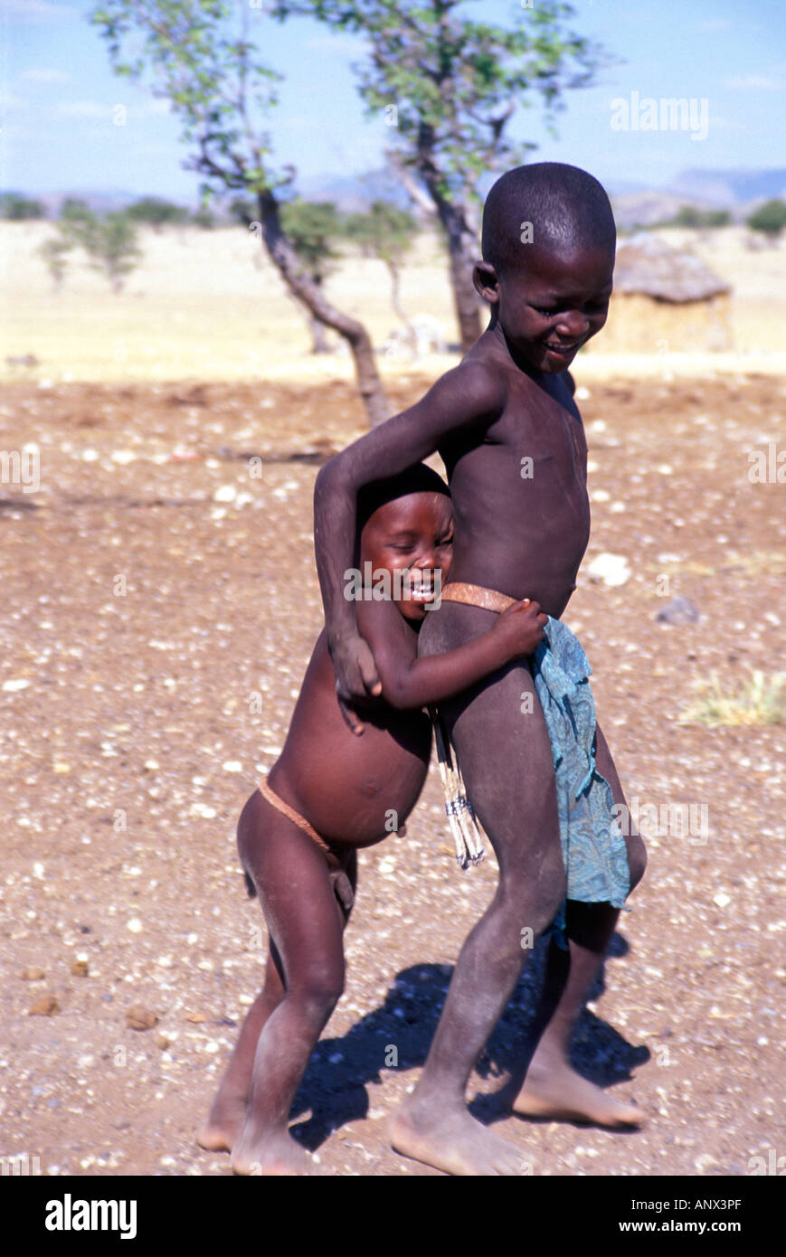 African  boys nude Two young Himba boys play near the village of Onganga, in Namibia, Africa  (MR Stock Photo - Alamy