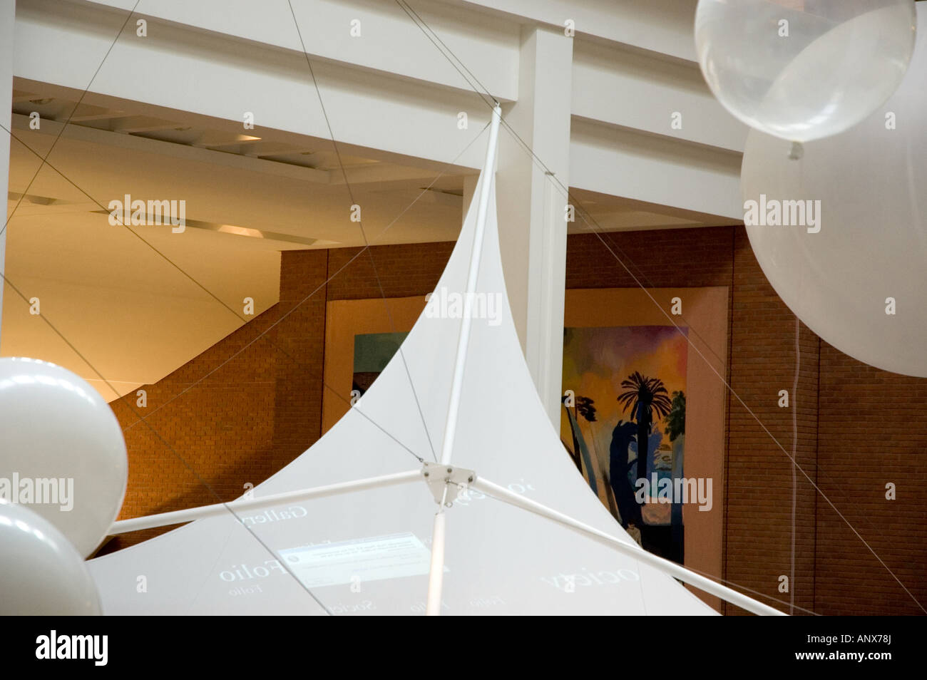 Library Ballons British Library ballons and awning Stock Photo - Alamy