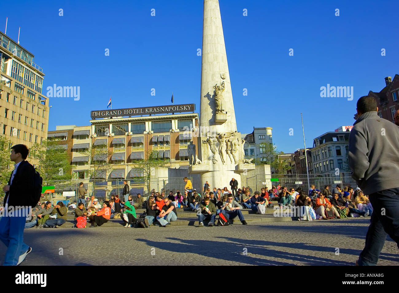 The Dam, central square of Amsterdam, Netherlands Stock Photo - Alamy