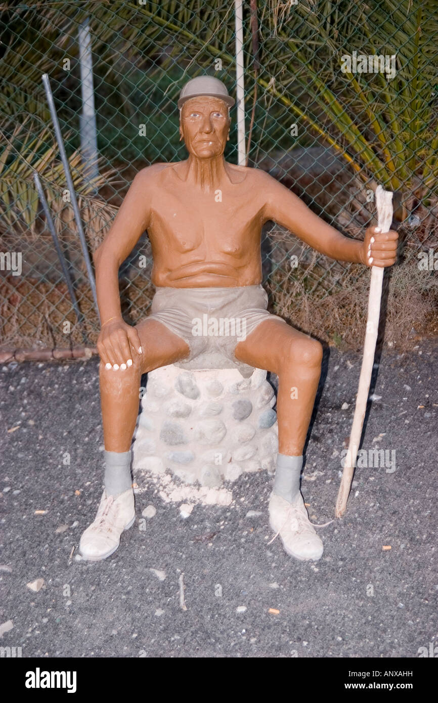 Plastic man in Gran Canaria Stock Photo