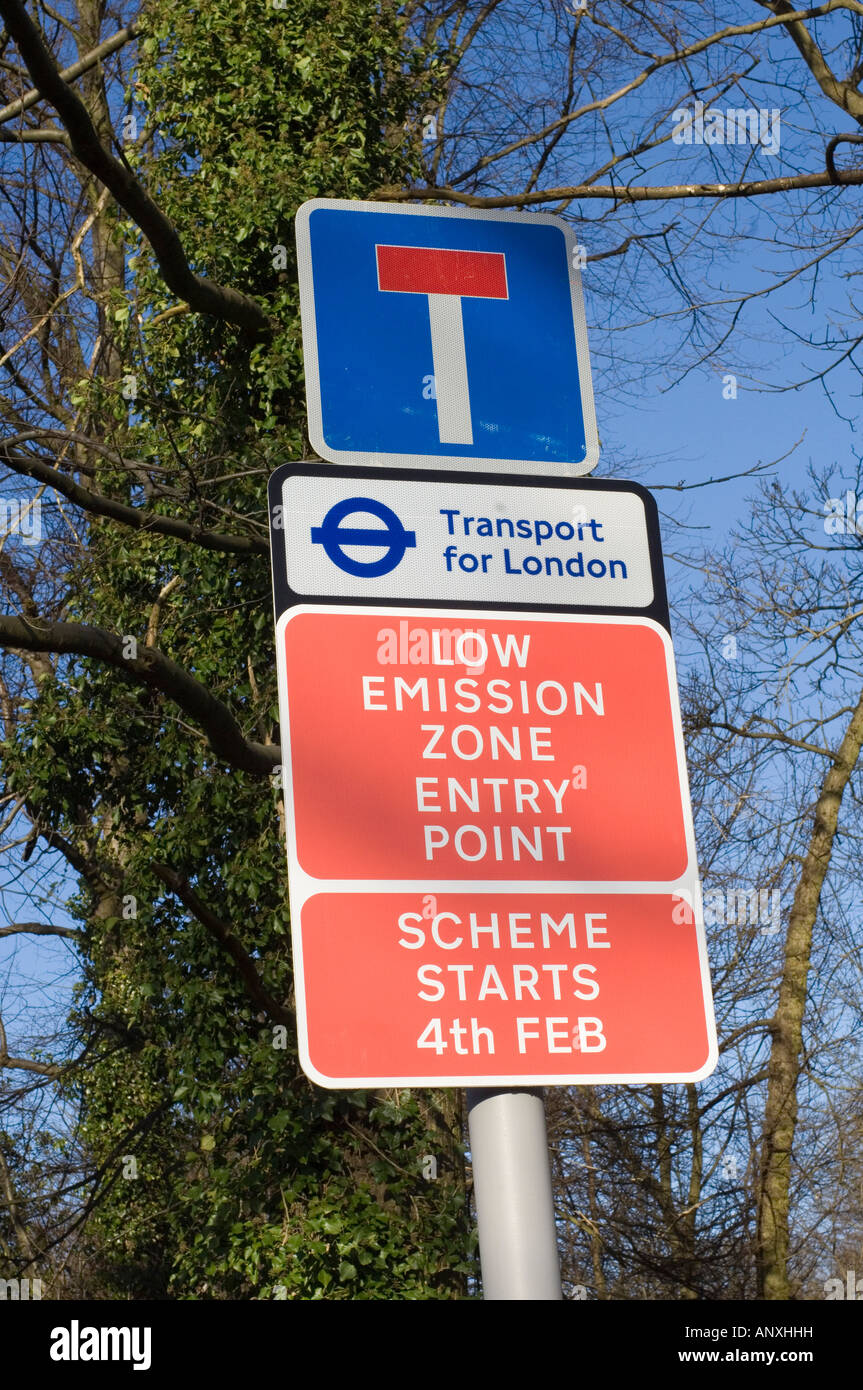 Low Emission Zone -3 Stock Photo