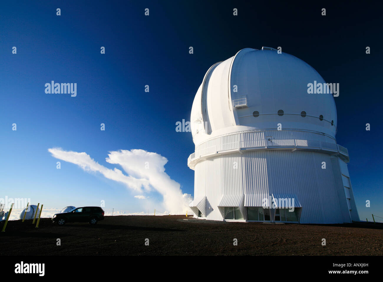 Canada France Hawaii telescope on summit of Mauna Kea volcano Hawaii