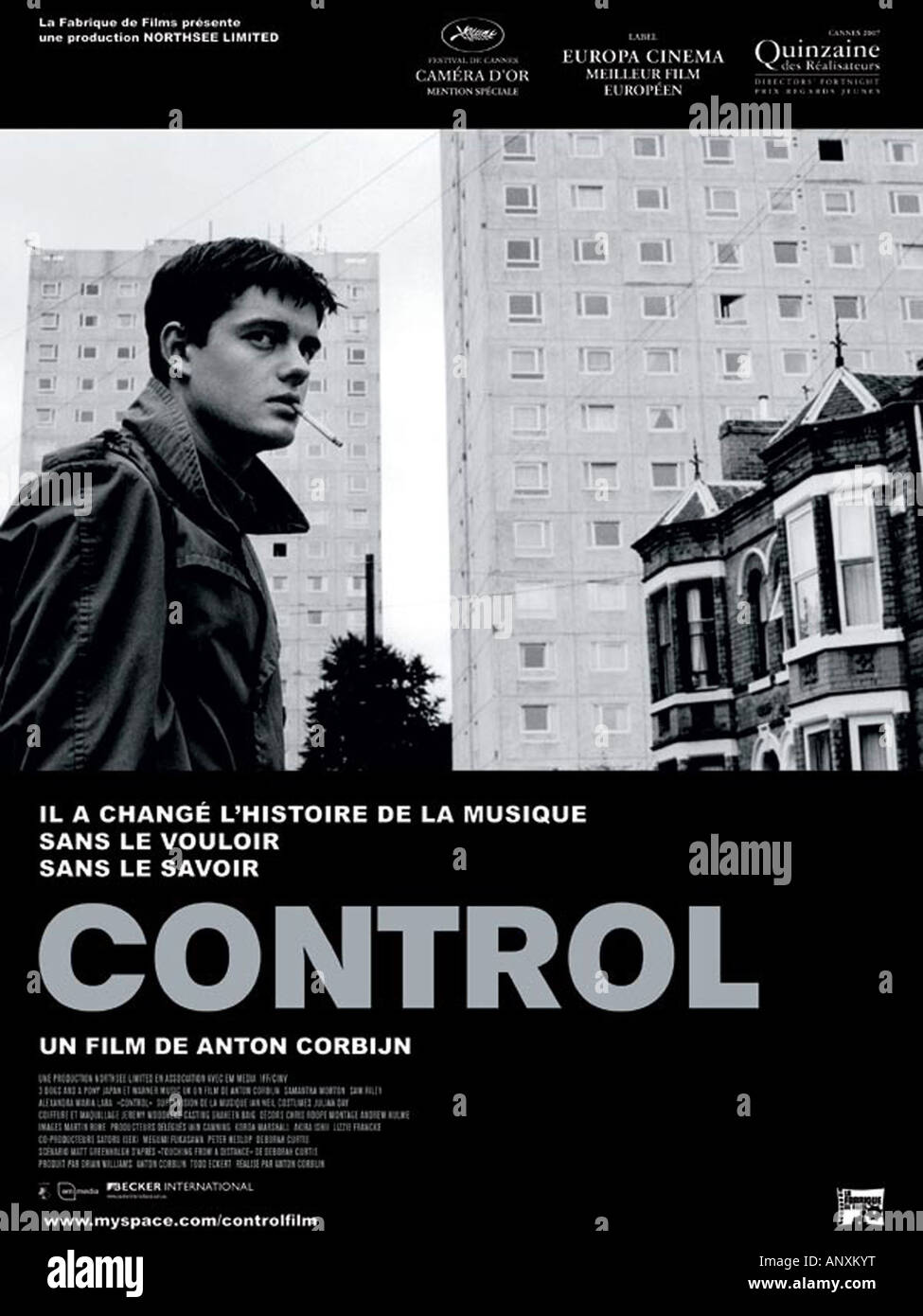 Control year 2007 Director Anton Corbijn movie poster fr Stock Photo
