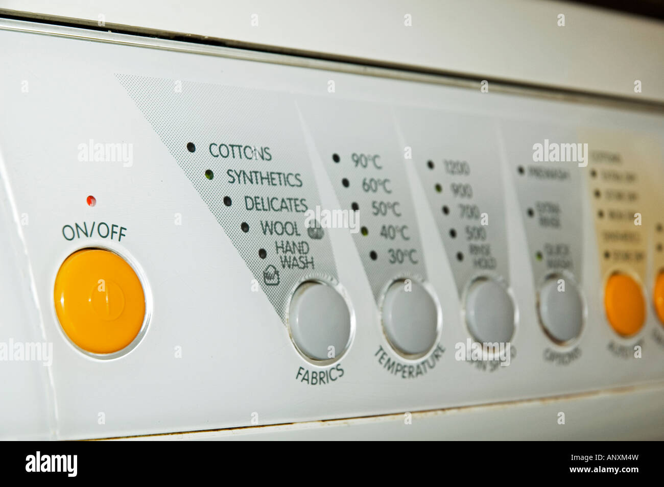 Washing machine control panel hi-res stock photography and images - Alamy