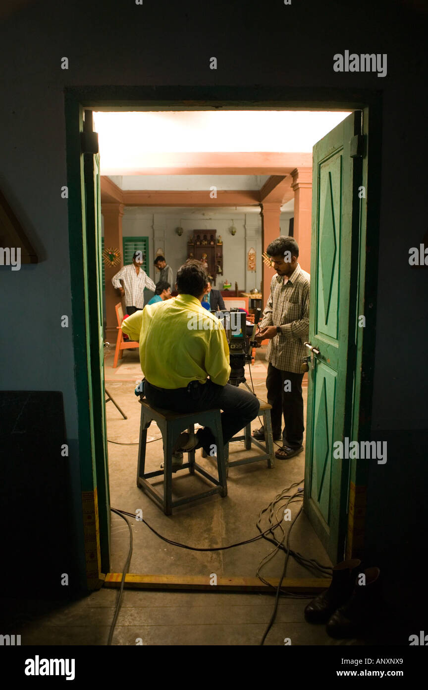 INDIA, Tamil Nadu, Chennai: AVM Studios, Bollywood style film production in progress (NR) Stock Photo