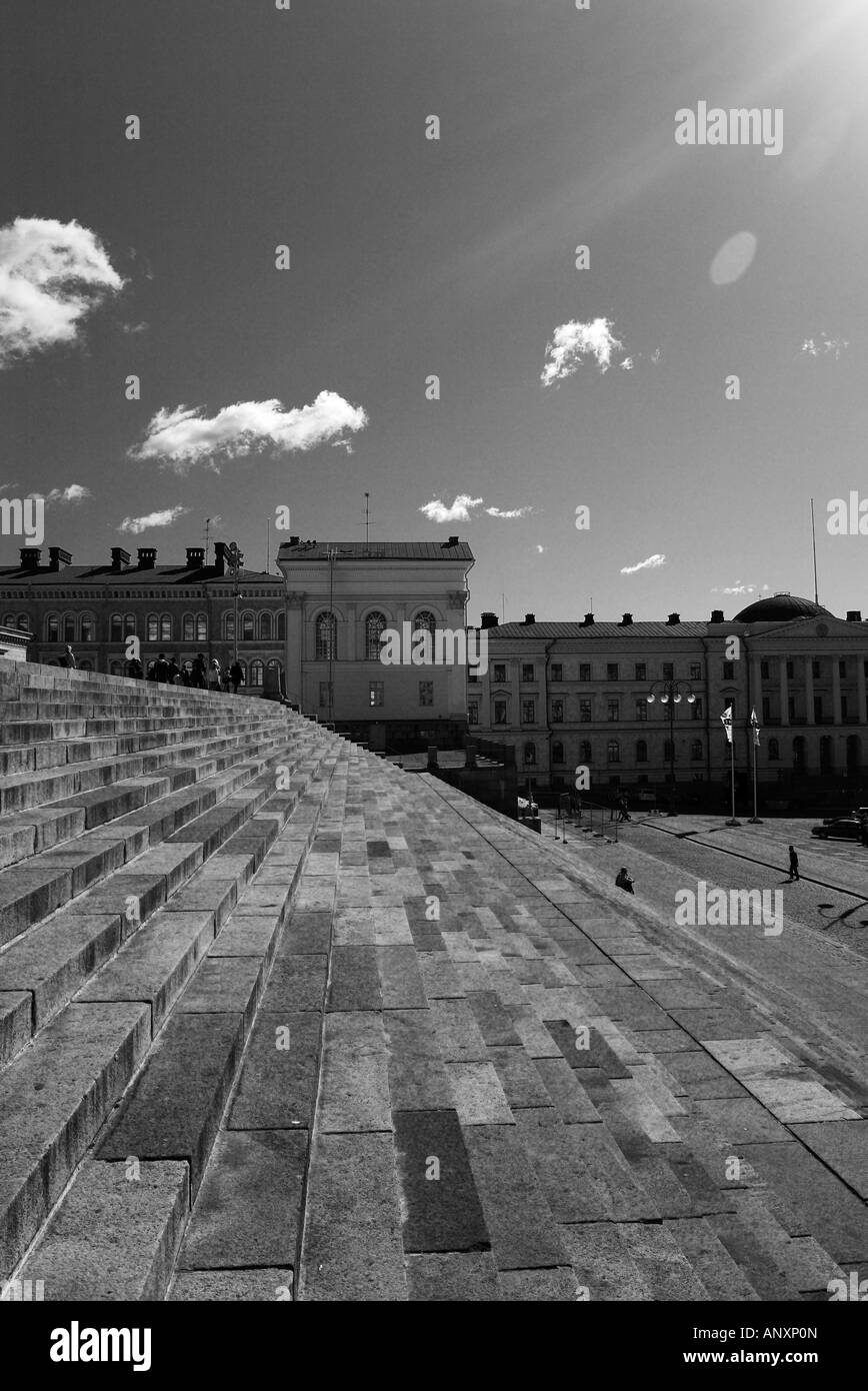 Distance stairs architecture Black and White Stock Photos & Images - Alamy