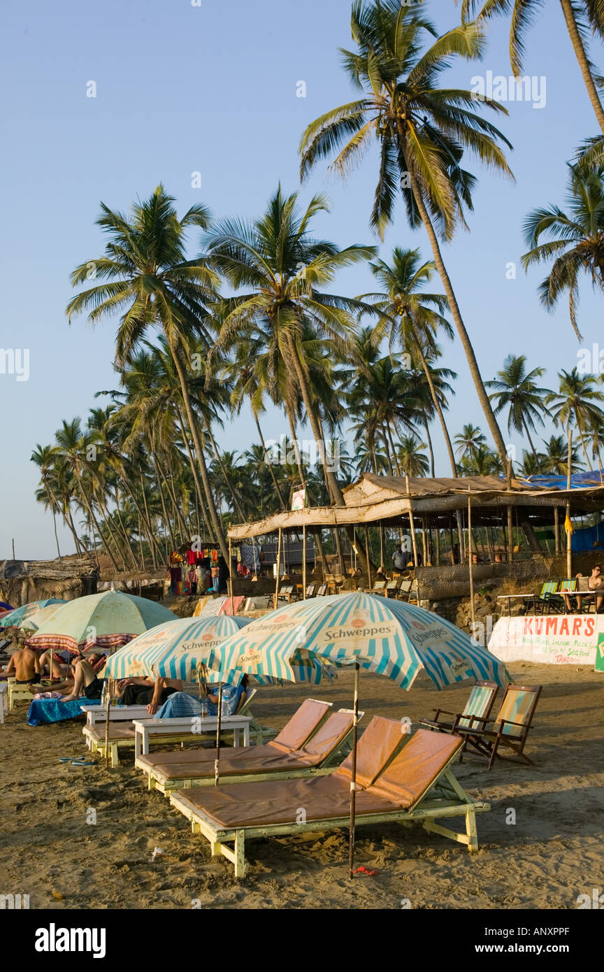 INDIA, Goa, Vagator: Beach View (Goa's Main Beach Rave Area Stock Photo ...