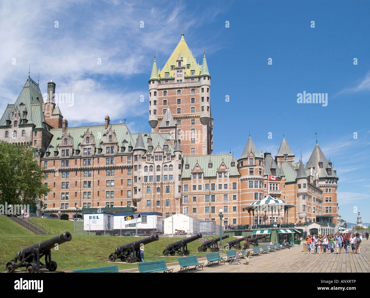 Quebec city Dufferin terrace Stock Photo Alamy