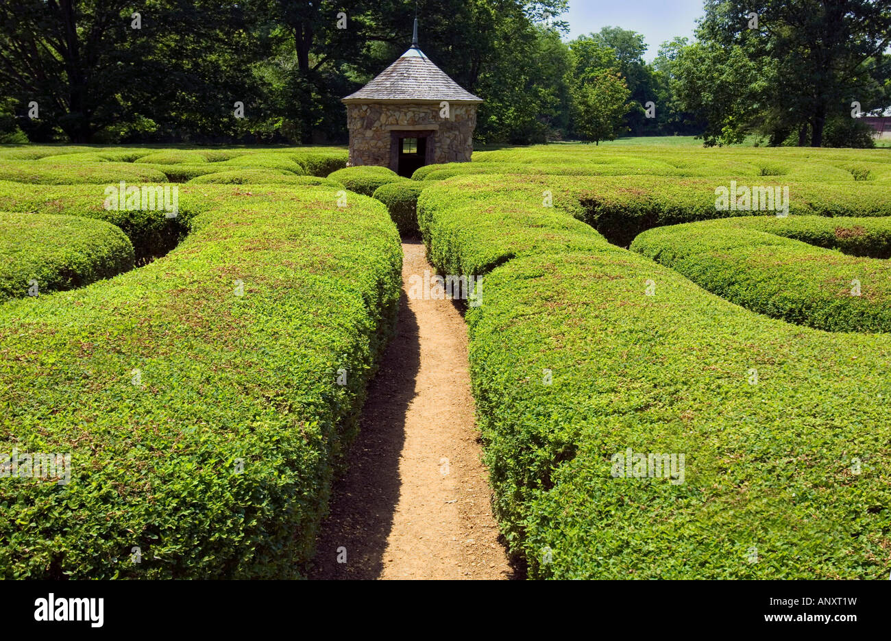 The Labyrinth a maze for meditation in New Harmony Indiana home to