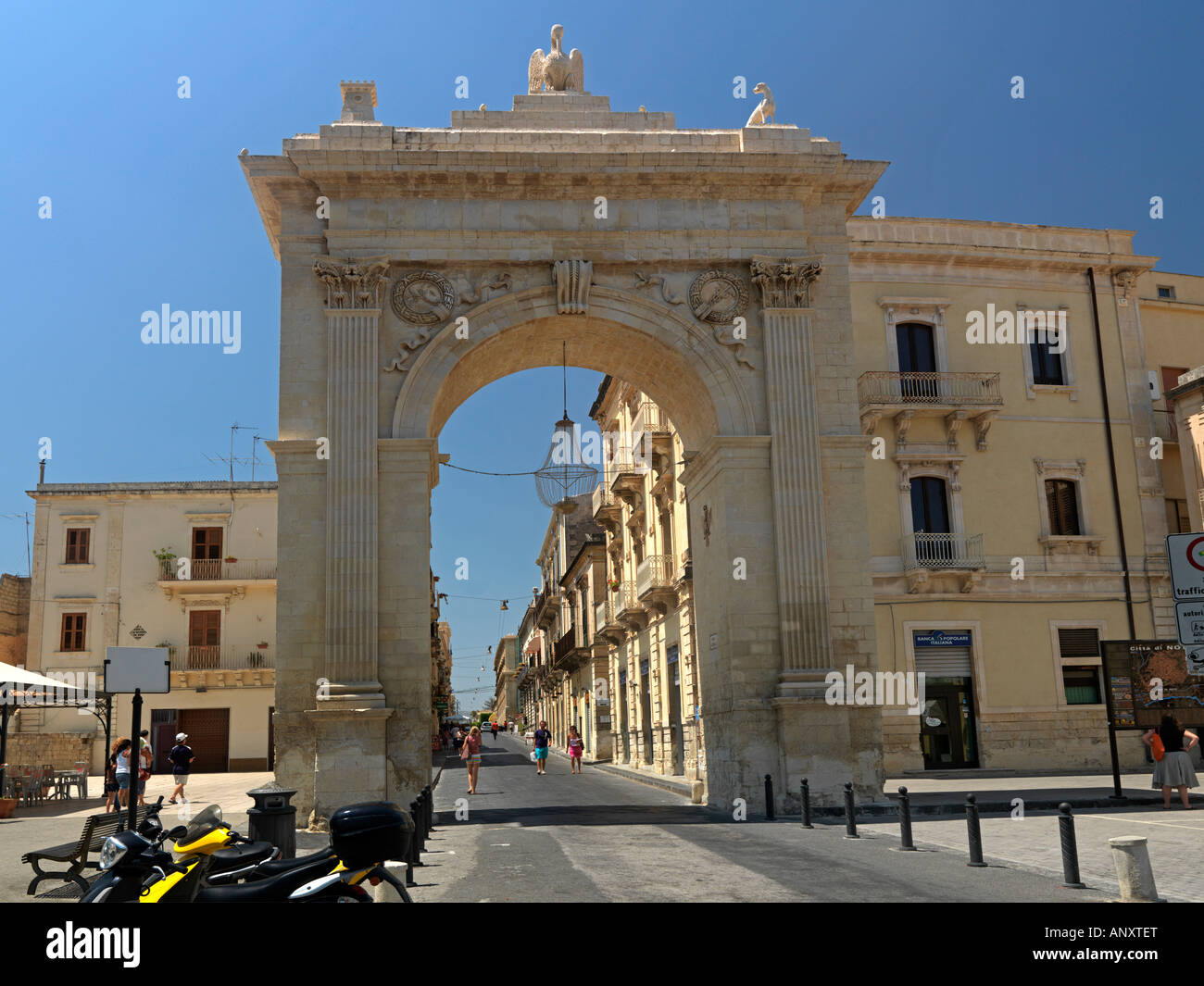 Noto Sicily Italy Porto Nazionale Stock Photo - Alamy