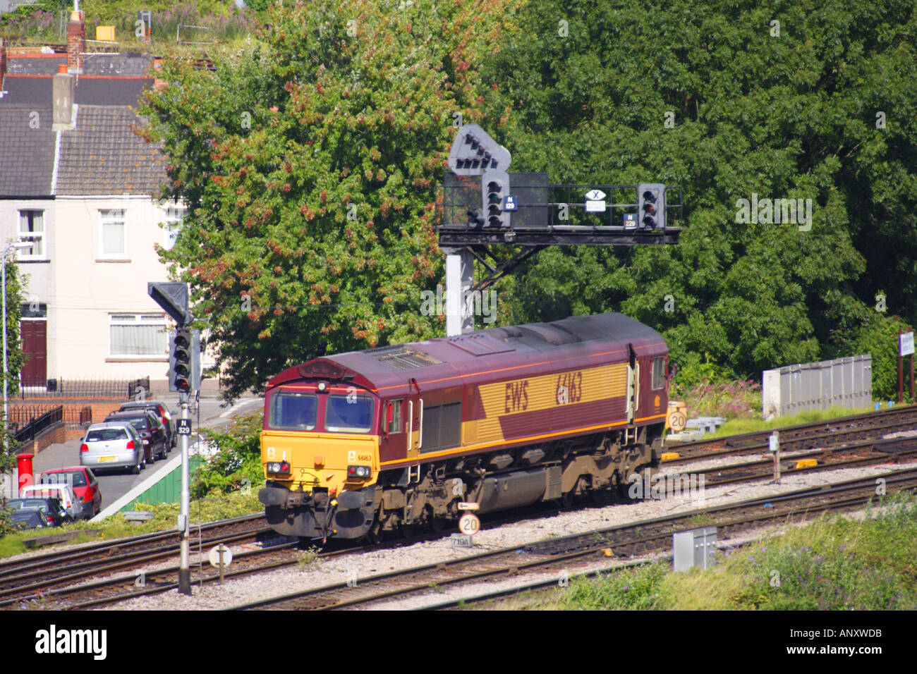 EWS Locomotive Train Newport South East Wales Stock Photo