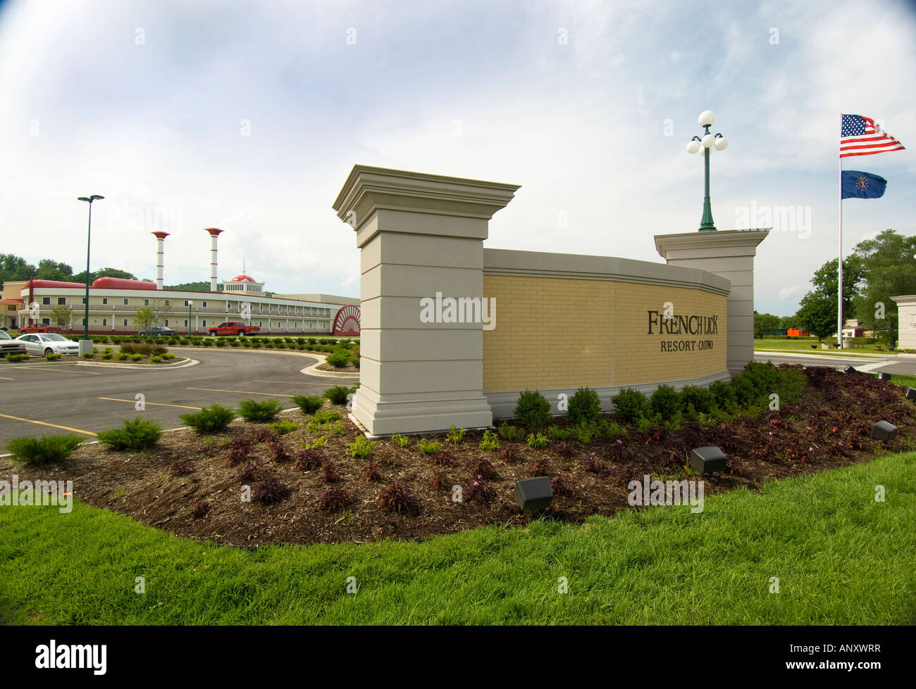 French Lick Springs Resort and Casino a restored luxury hotel in French Lick Springs Indiana Stock Photo