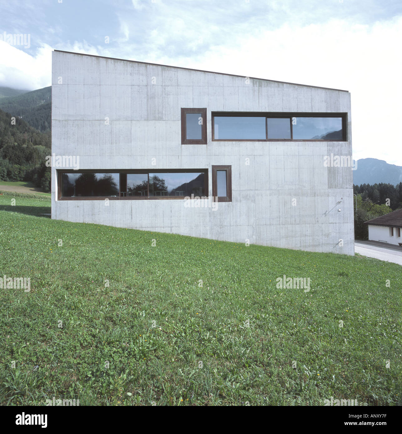 VALERIO OLGIATI architect PRIMARY SCHOOL located in PASPELS Swiss Stock Photo