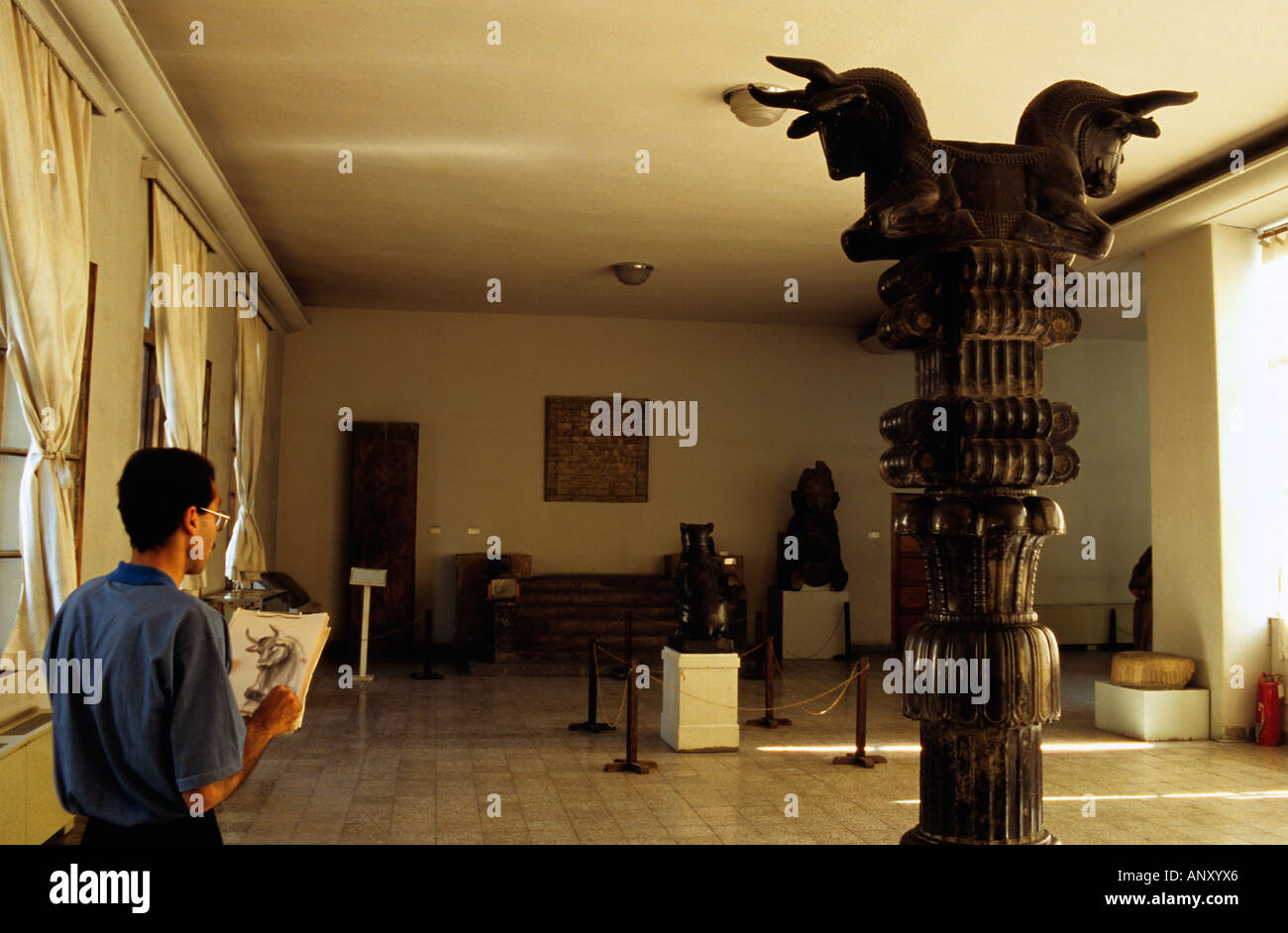 Iran Tehran Archaeological Museum Stock Photo Alamy