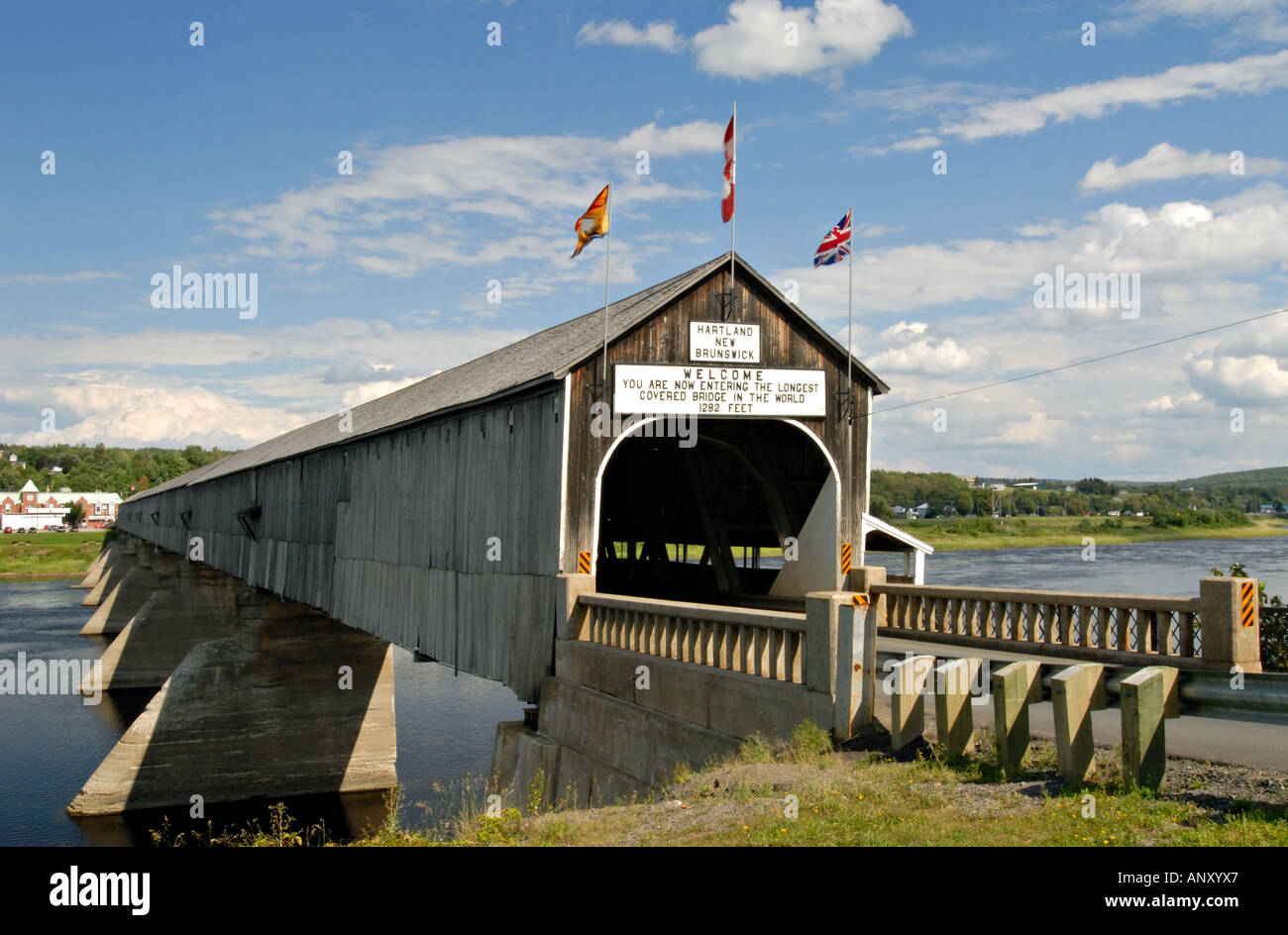 Hartland Covered Bridge Stock Photo - Alamy