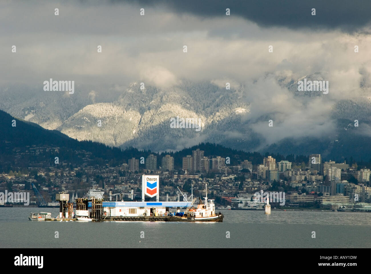 Floating gas station, Vancouver, Canada Stock Photo Alamy
