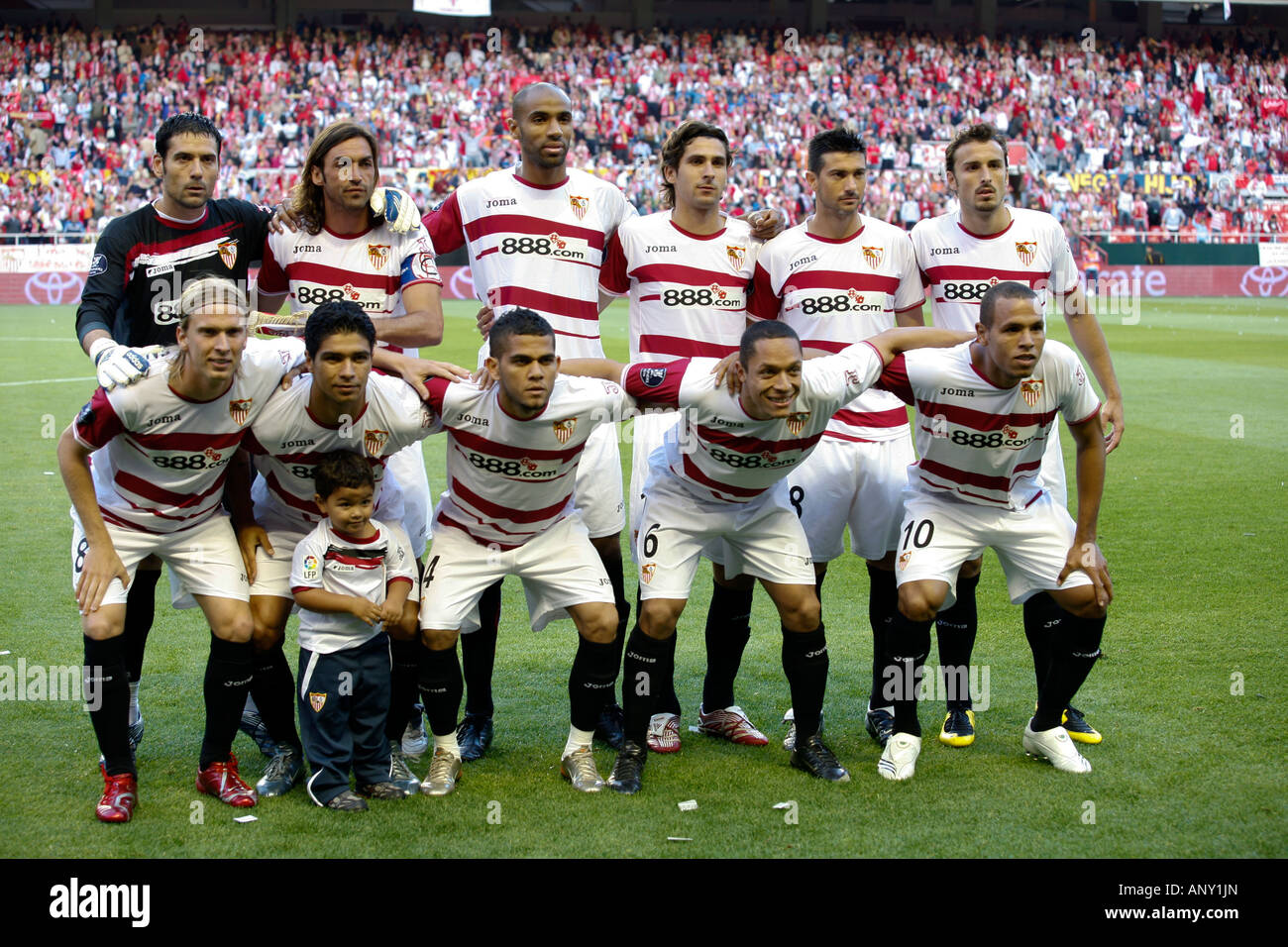 Initial Sevilla FC squad Stock Photo - Alamy