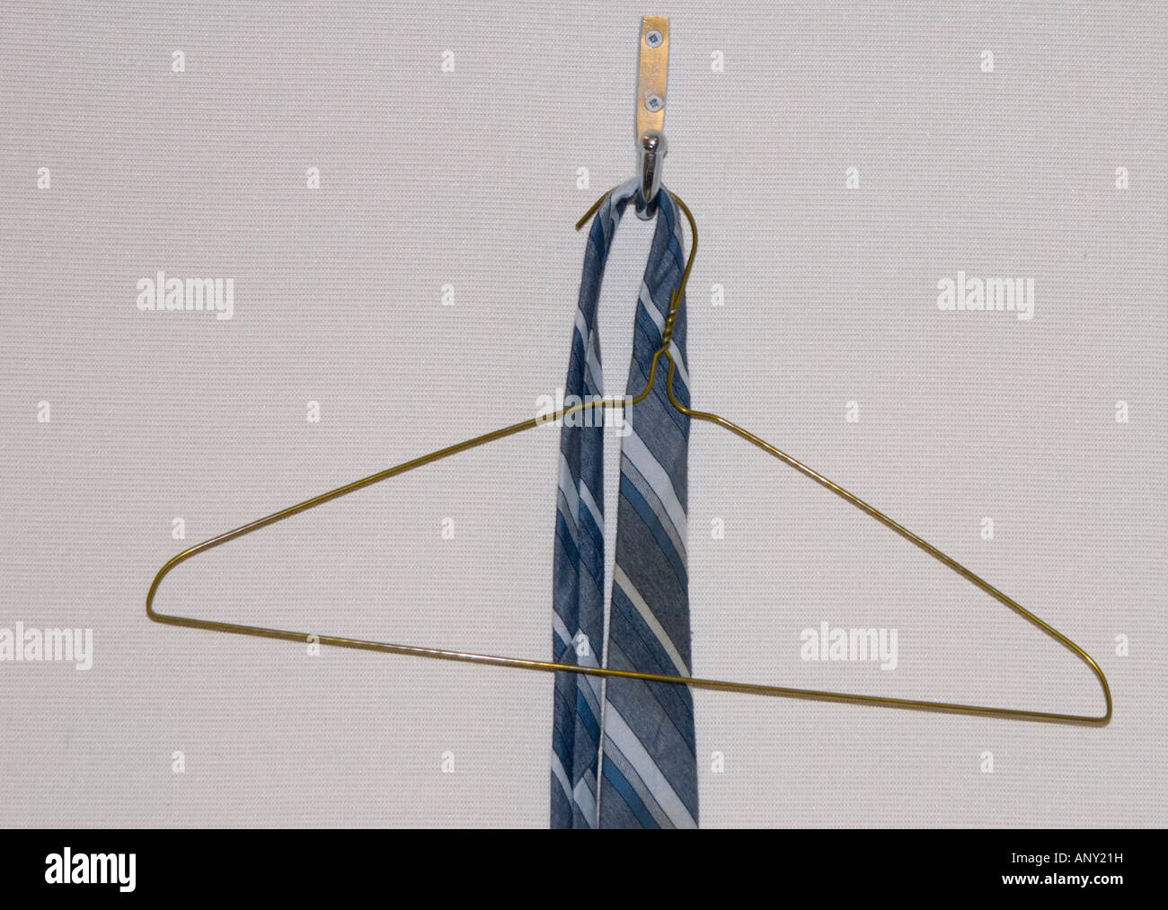 tie on a hanger Stock Photo Alamy