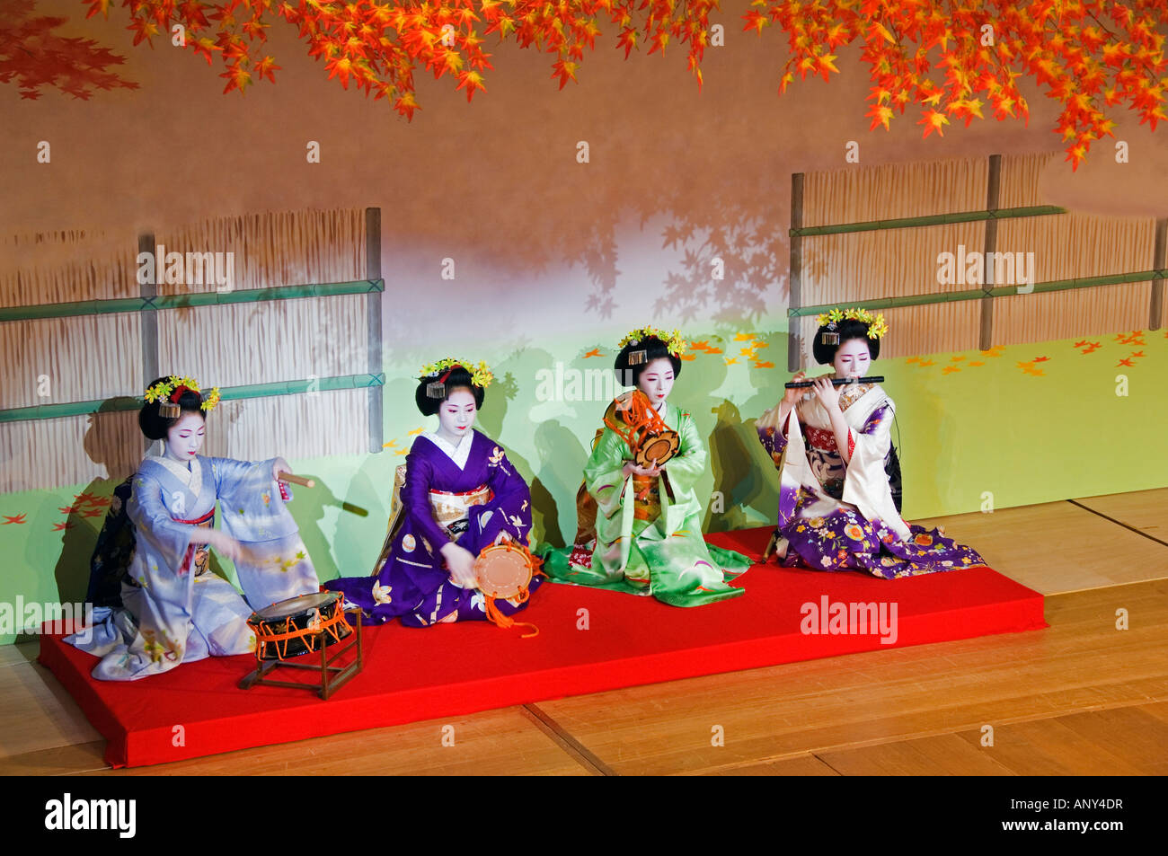 Japan, Honshu Island, Kyoto Prefecture, Kyoto. Kyo Odori a Geisha