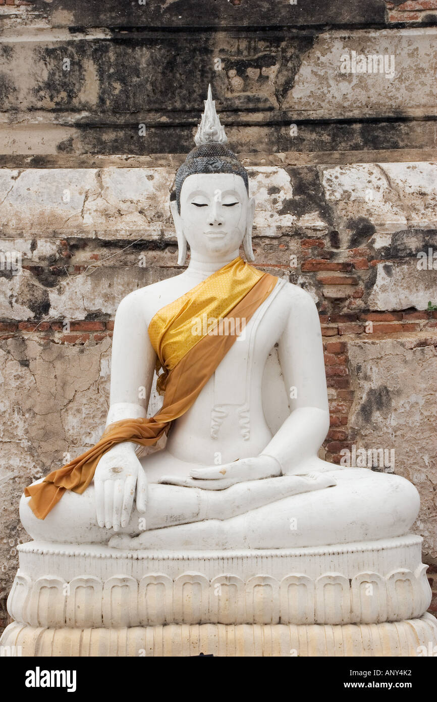 Asia, Thailand, Siam, Buddha at Ayutthaya Stock Photo