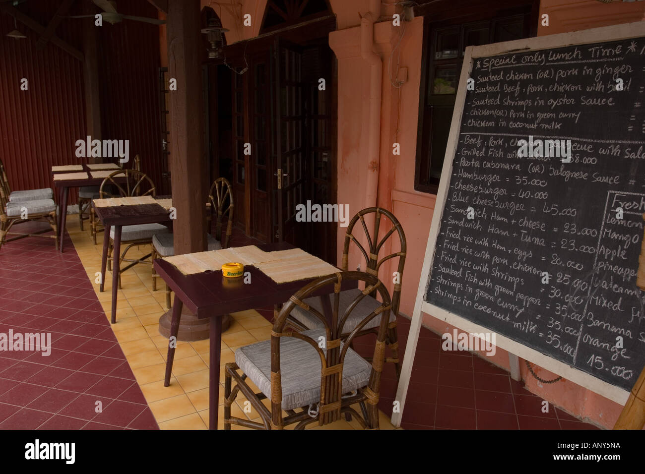 Laos, Vientiane, Restaurant Stock Photo Alamy