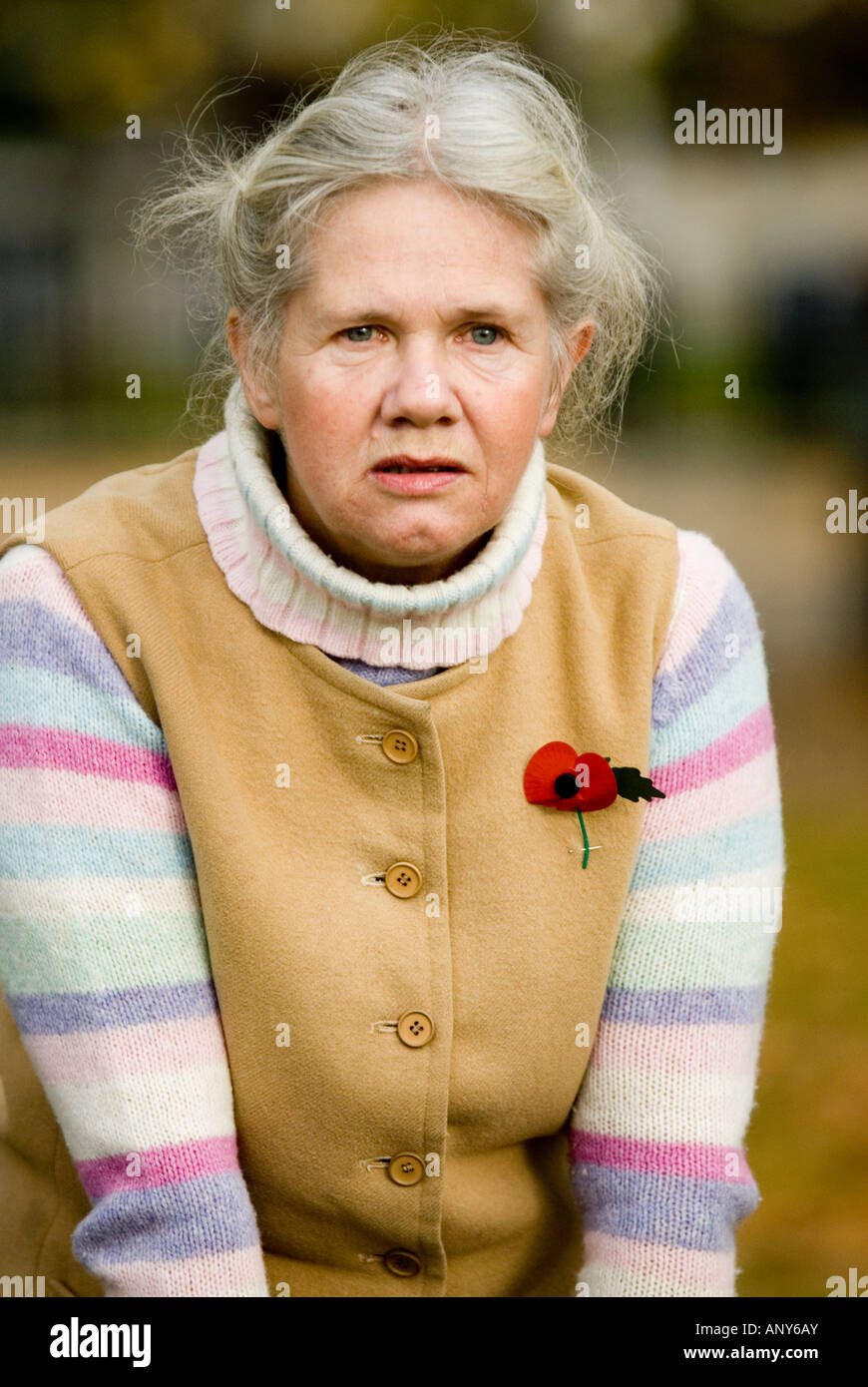 Speakers Corner woman ,red flower,portrait London Stock Photo Alamy