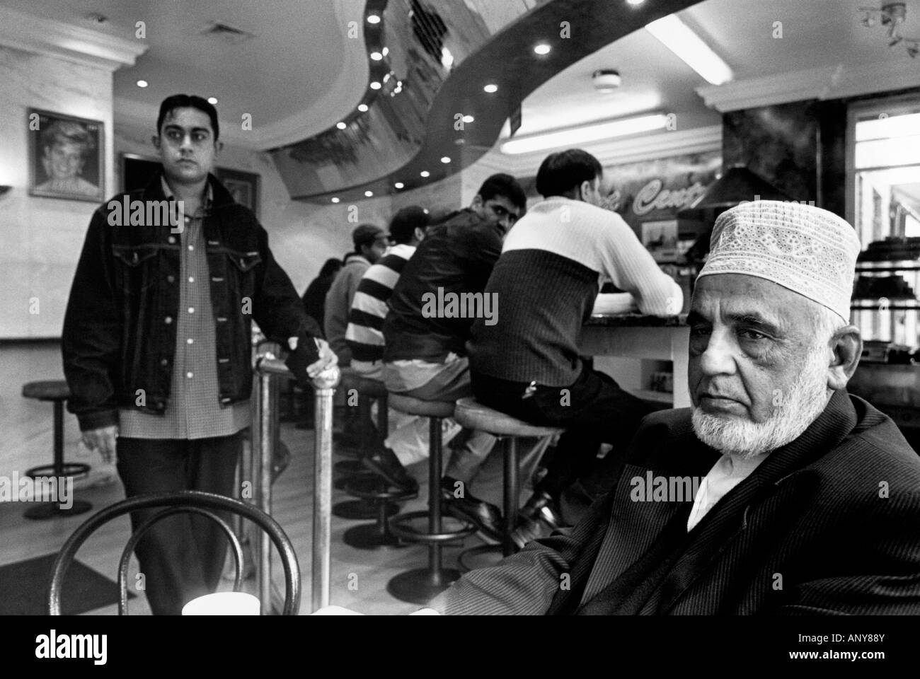 The Sweet Centre, a muslim cafe. Manningham, Bradford, Yorkshire, UK Stock Photo