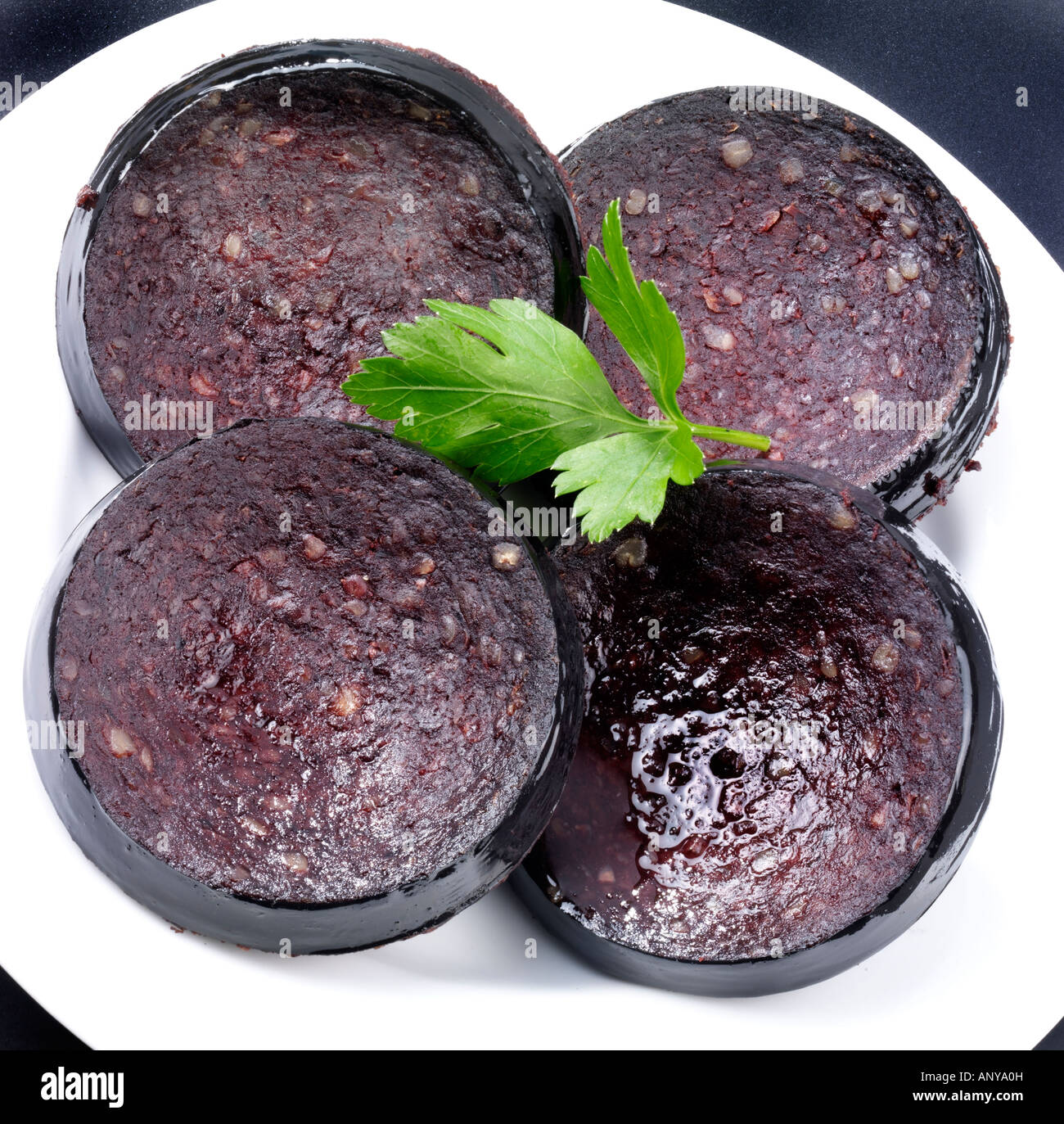 SLICED BLOOD PUDDING Stock Photo Alamy
