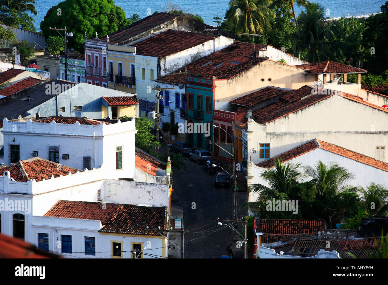street view of olinda near recife pernambuco state brazil Stock Photo