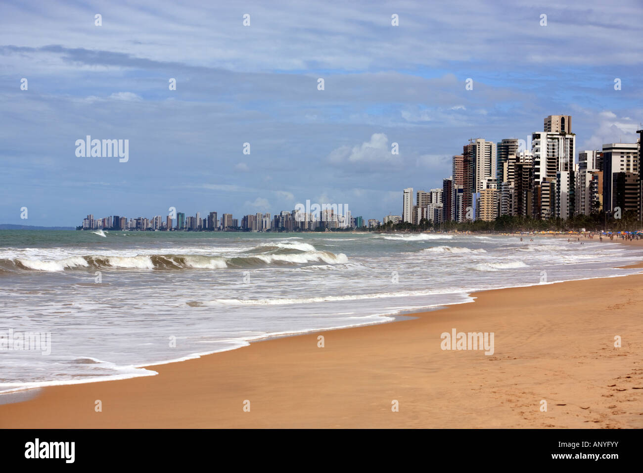 Boa Viagem Beach in recife pernambuco state brazil Stock Photo