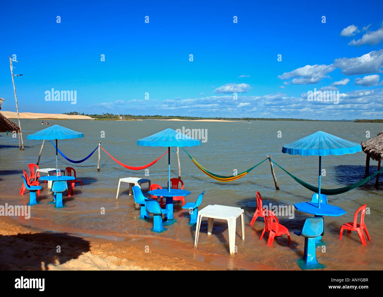 lagoon beach of tatajuba near jericoacoara in ceara state in brazil Stock Photo