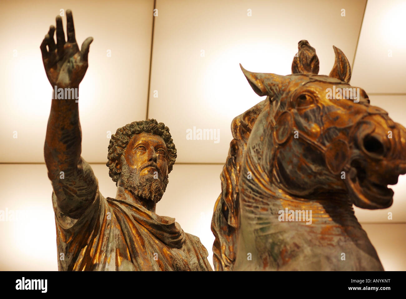 Equestrian statue of Marcus Aurelius, Capitoline Museums, Musei ...