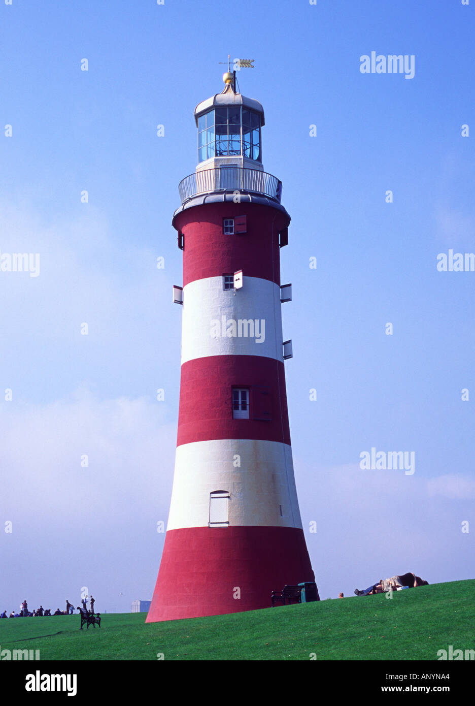 Old Eddystone Lighthouse Plymouth Stock Photo Alamy
