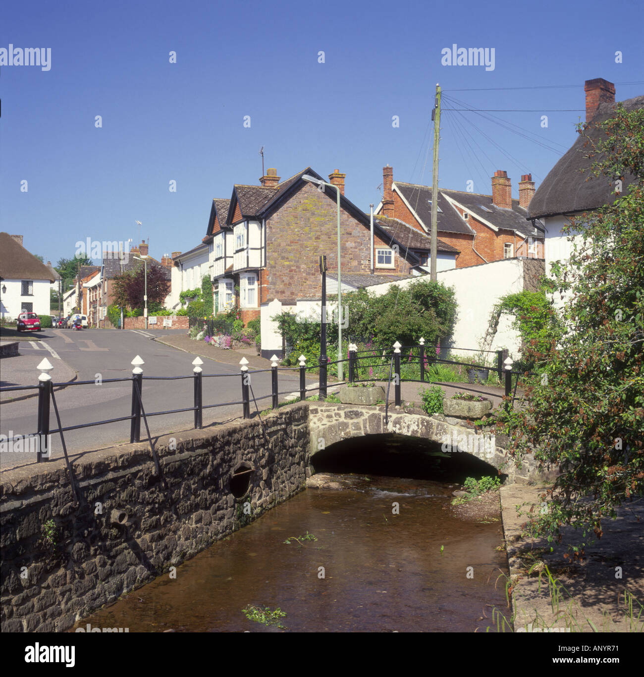 Thorverton Village Mid Devon Stock Photo