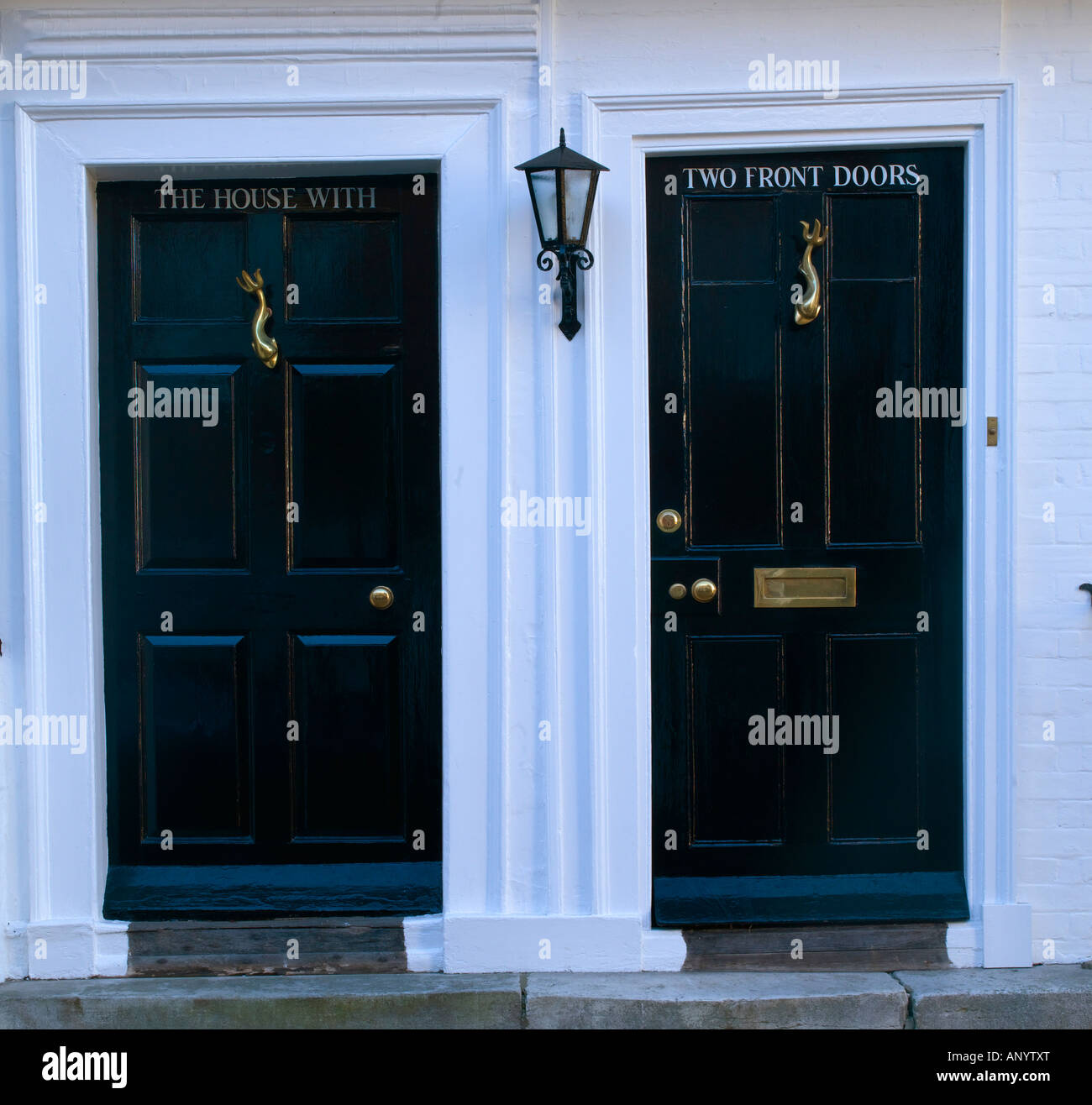 The House with two doors Rye East Sussex England Stock Photo Alamy