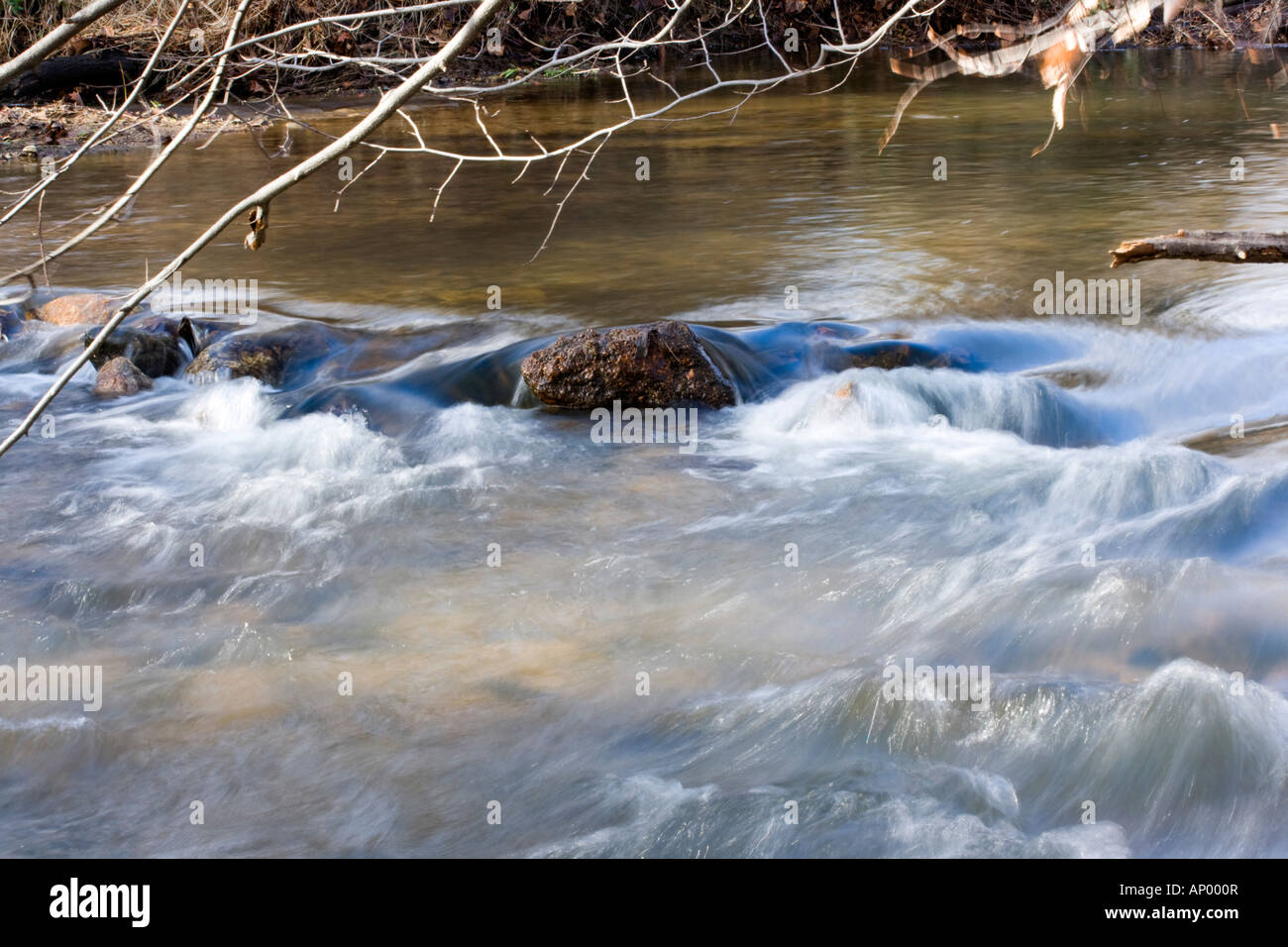 Creek water. Stock Photo