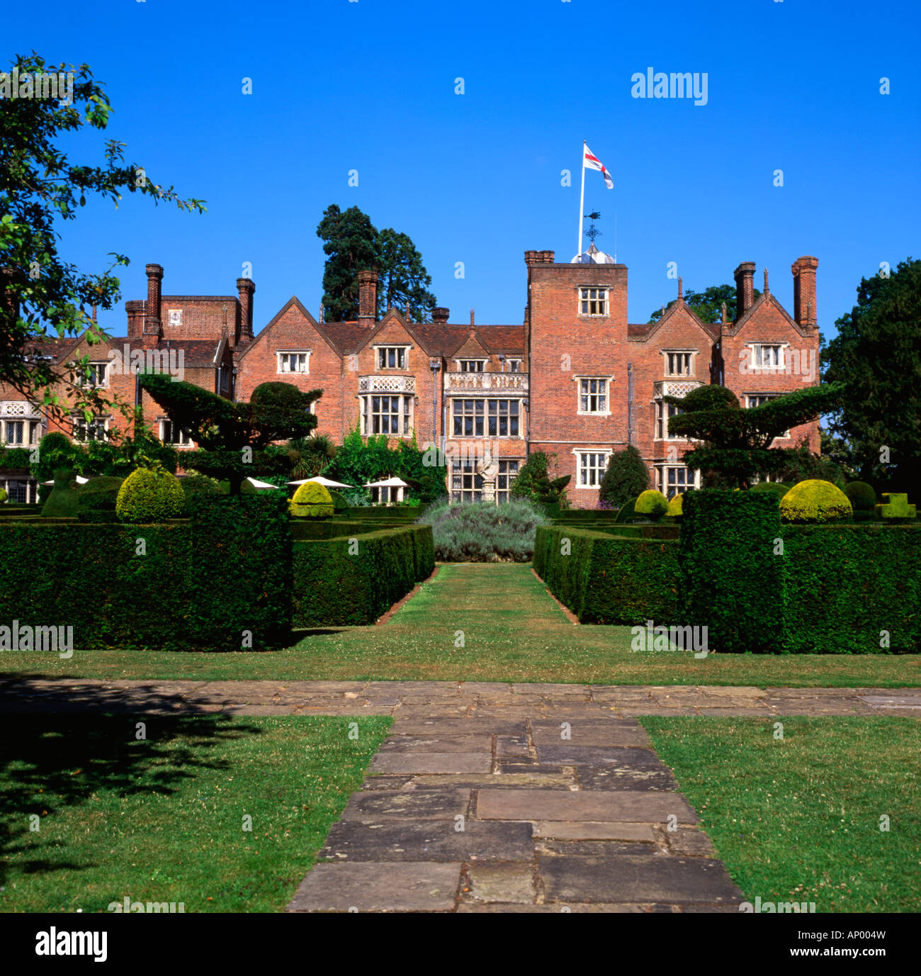 Arts and Crafts Gardens Great Fosters Egham Surrey England UK Stock Photo