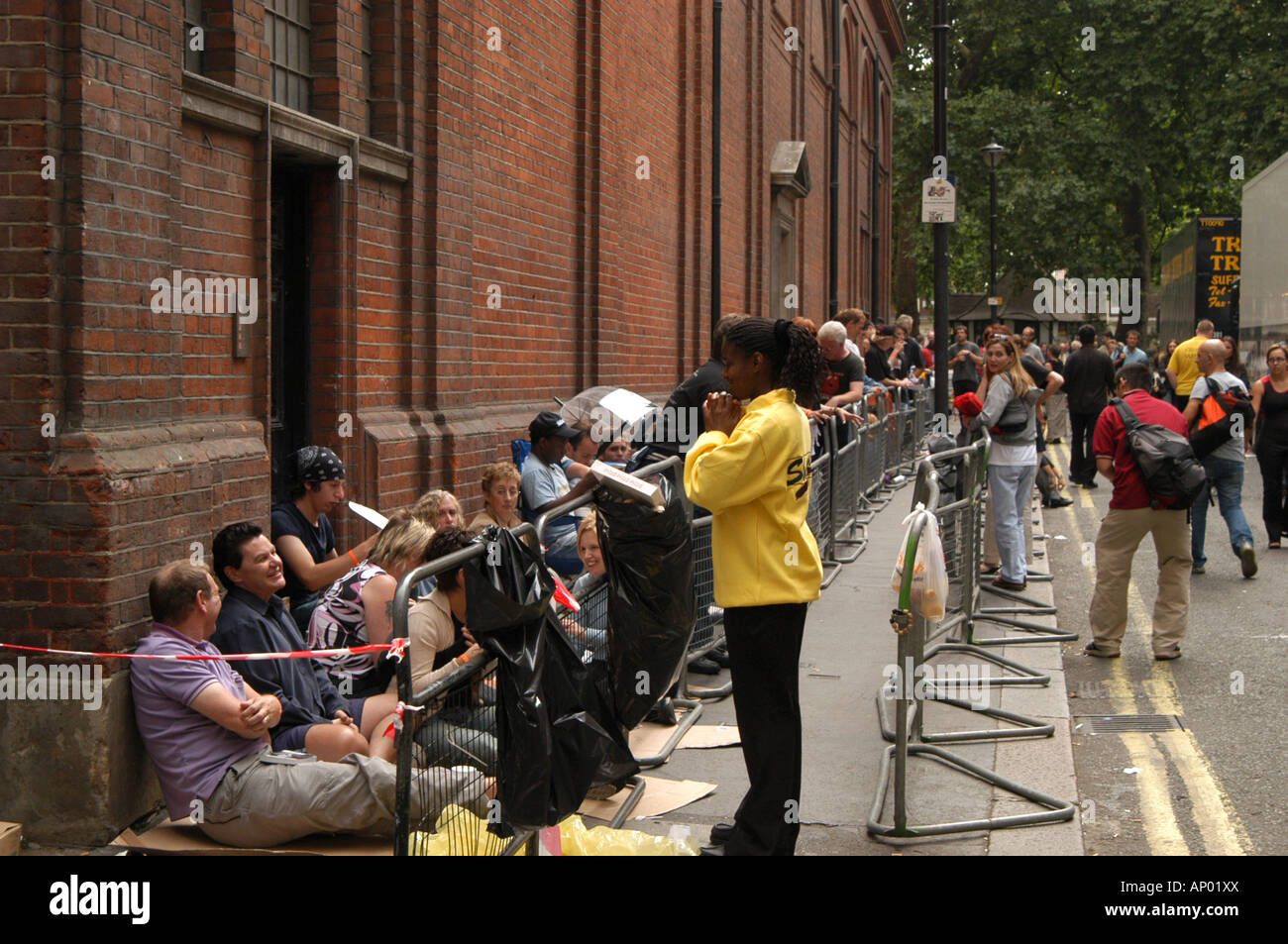 Fans wiating for The Rolling Stones concert at the Astoria Theatre 