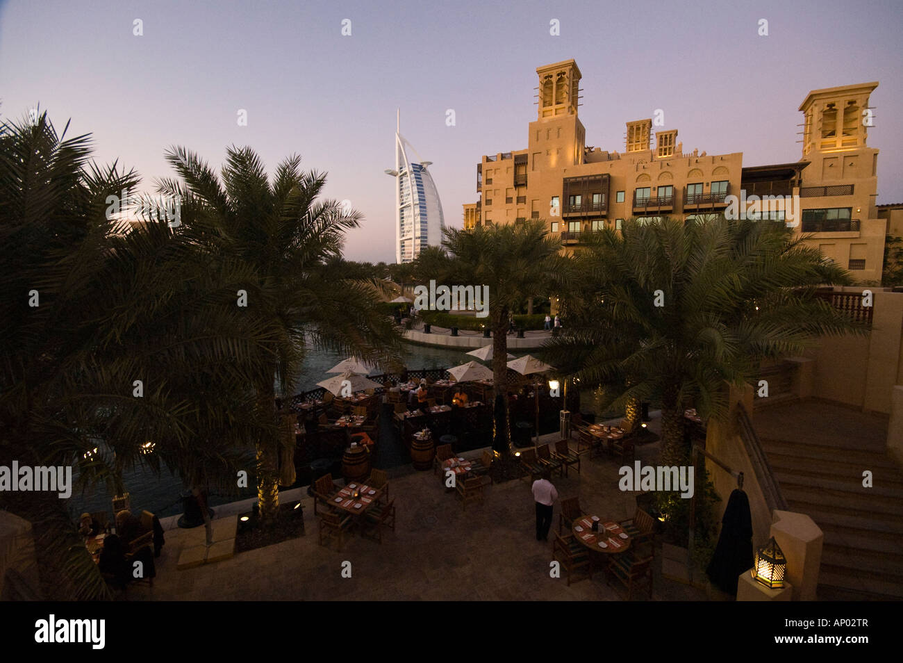 A restaurant at Madinat Jumeirah, Dubai, UAE Stock Photo Alamy