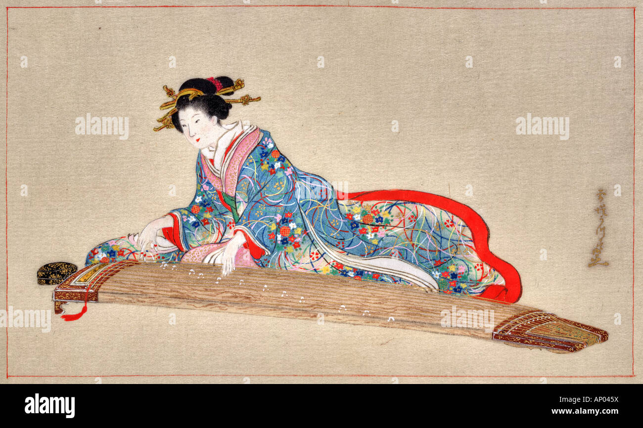 Japanese musician painting hi-res stock photography and images - Alamy
