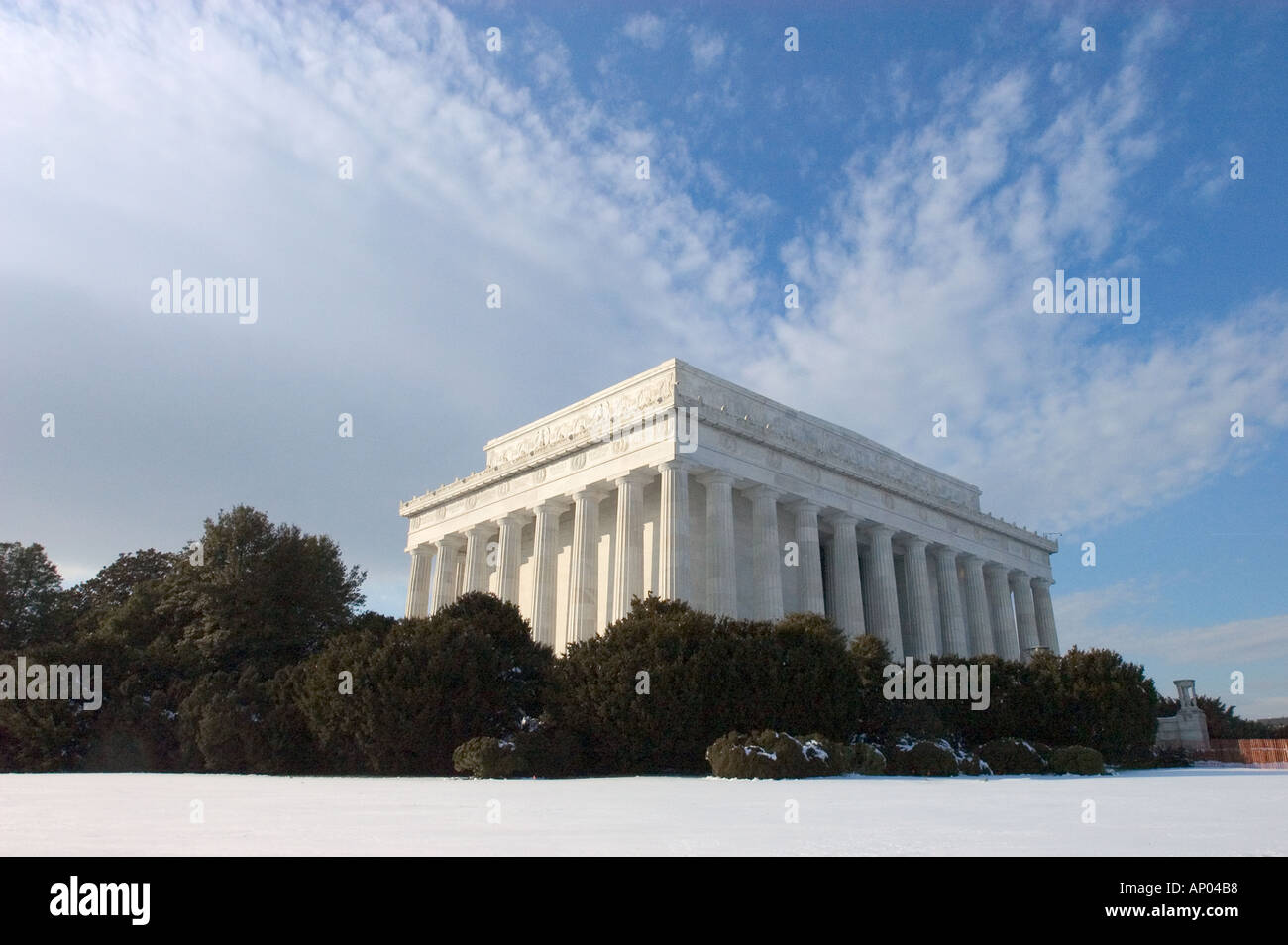 Classic ROMAN COLUMN architecture of the LINCOLN MEMORIAL on THE MALL ...