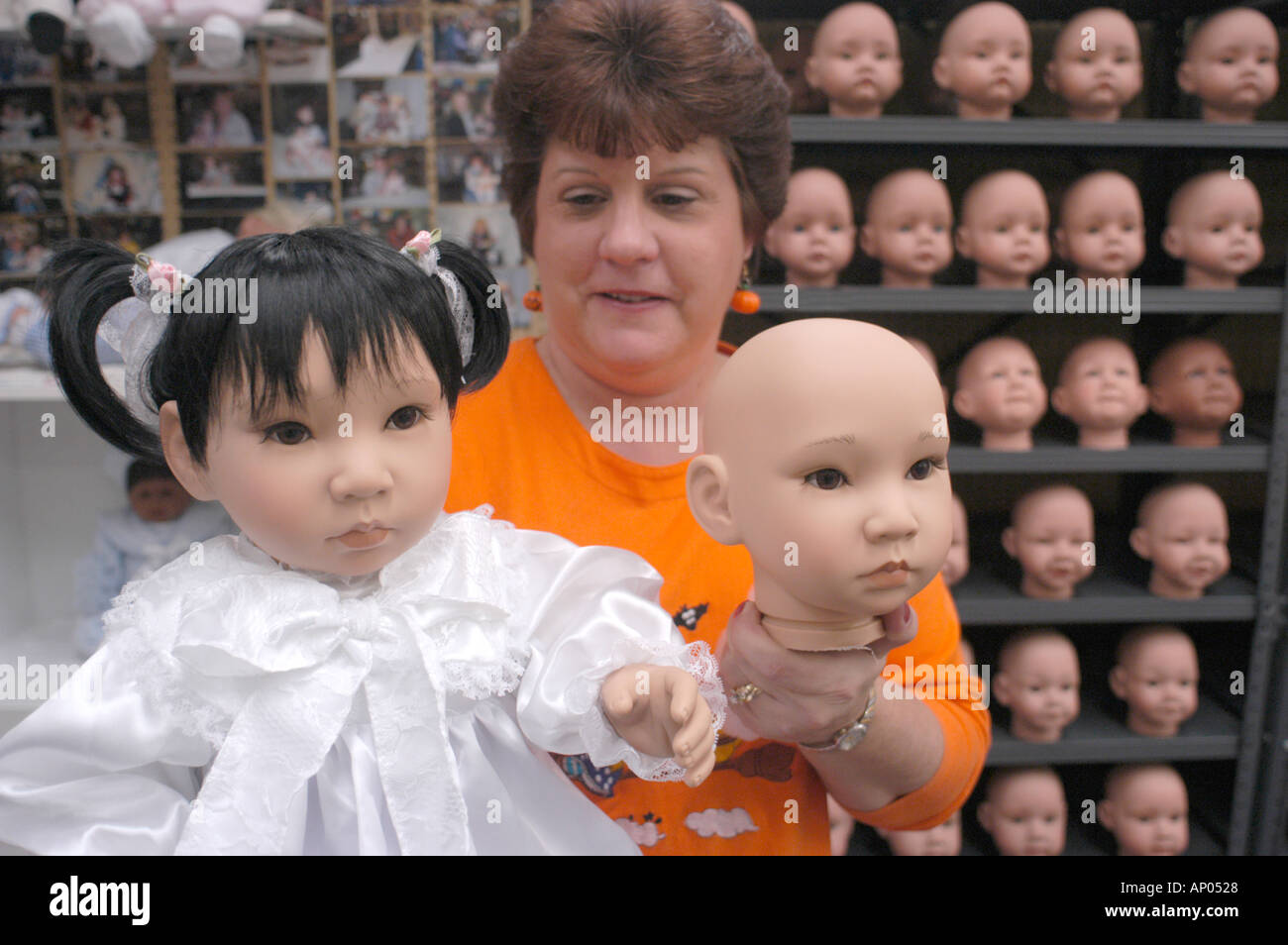 plastic doll head