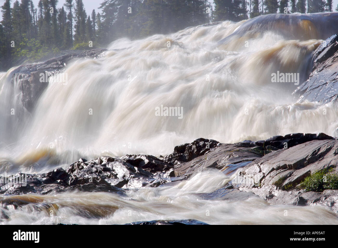 White Bear River Falls near Rifflin'Hitch Lodge in Southern Labrador