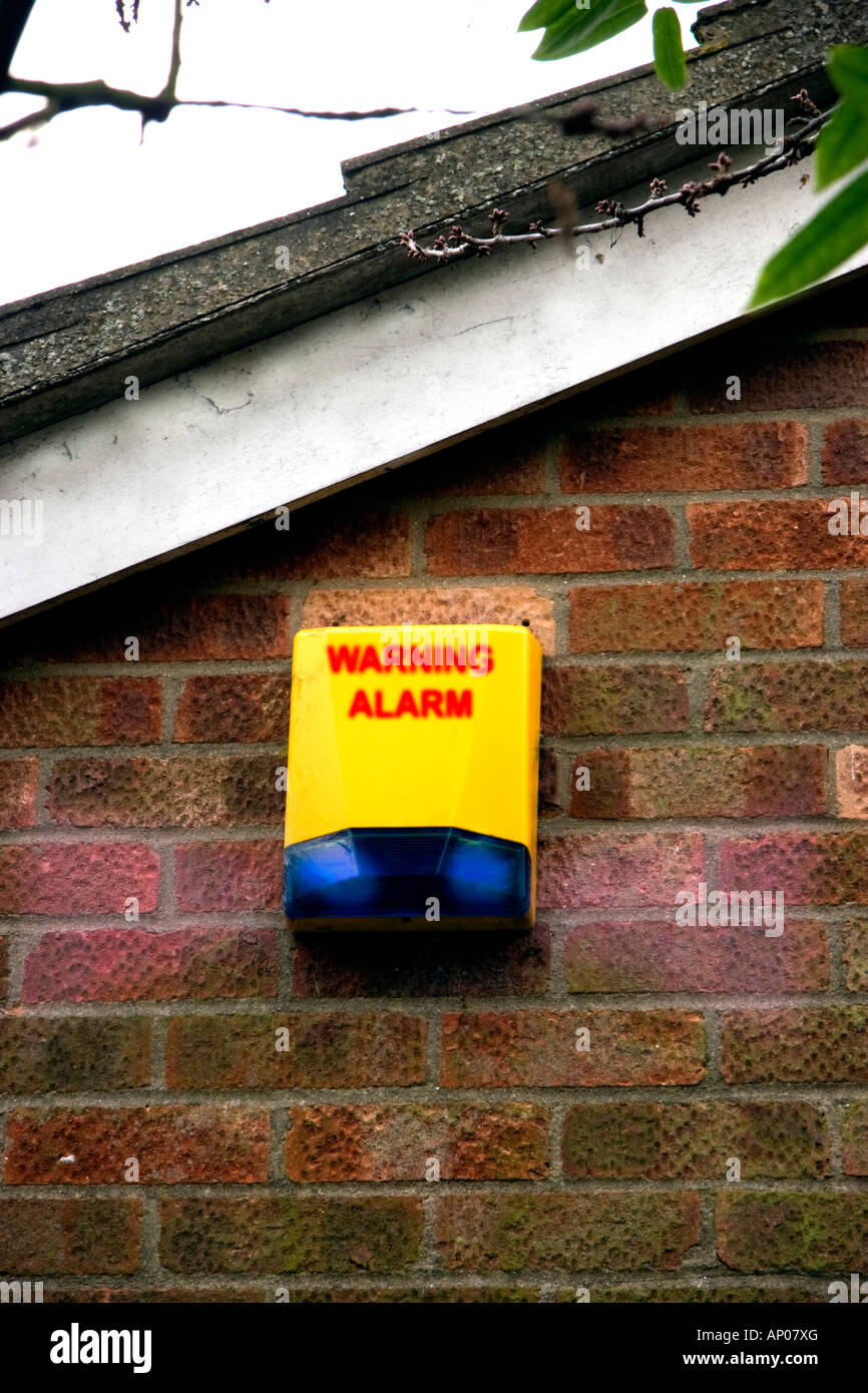 Burglar alarm flashing lights on hires stock photography and images