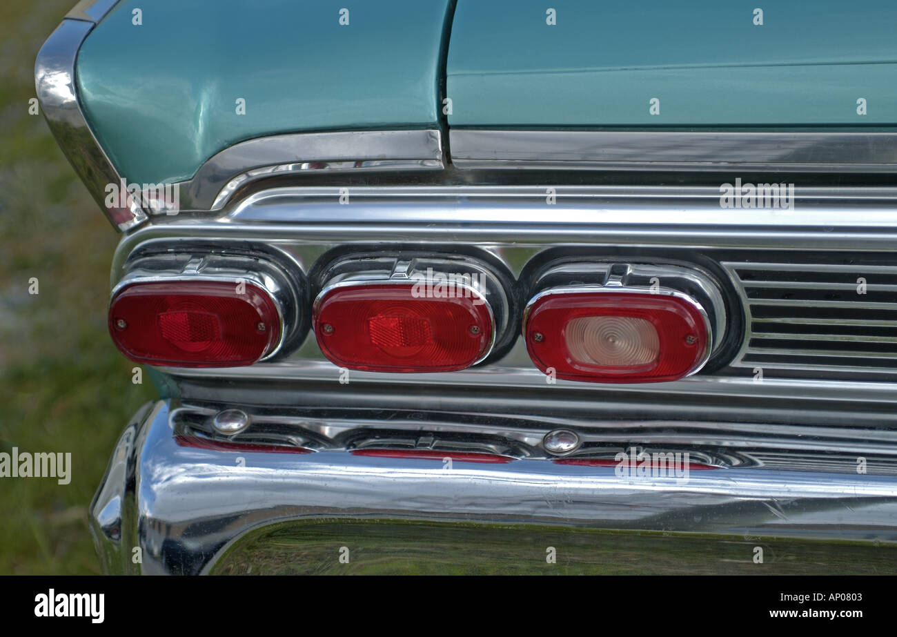 Vintage Automobile Ford 1964 Mercury Montclair Rear view Bumper brake and tail lights Vancouver Island Canada Stock Photo
